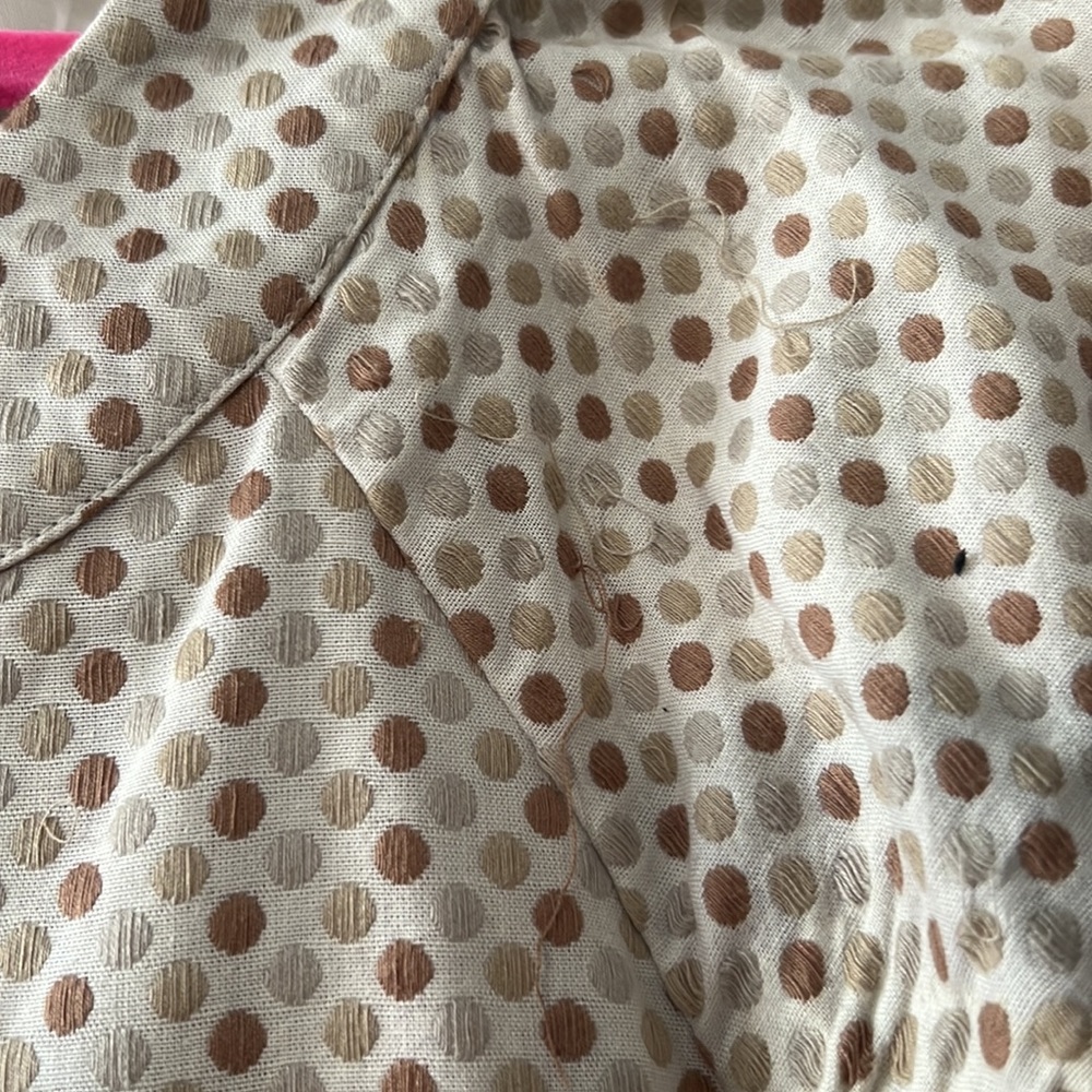 Charlotte Russe Shorts and blazer set With embroidered brown polkadots - Picture 4 of 6
